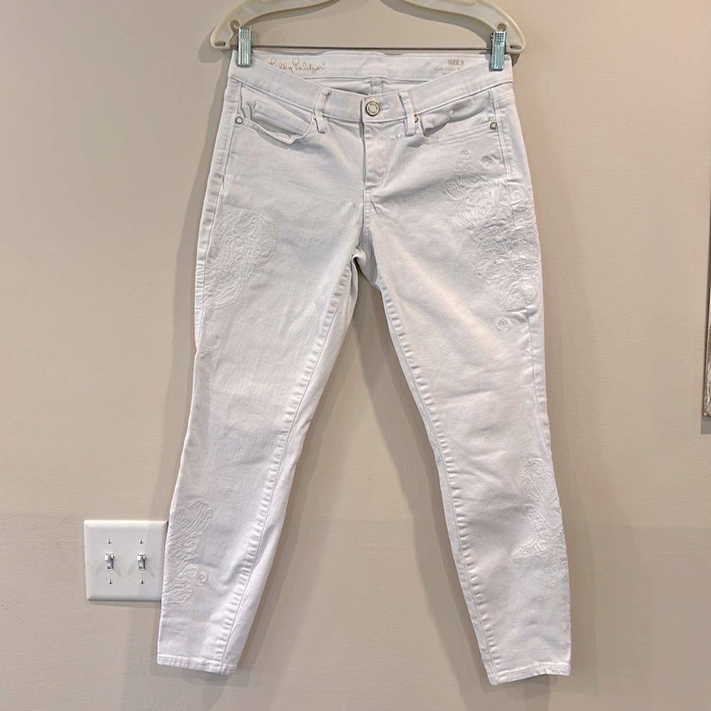 🔥Lilly Pulitzer White Skinny Jeans🔥